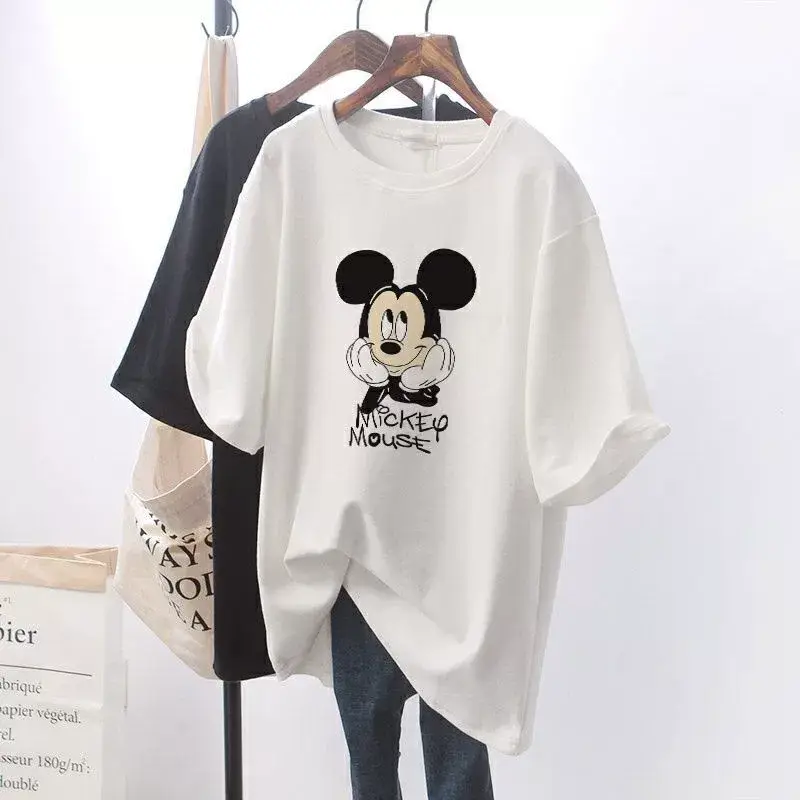 Mickey Print Cotton T-shirt for Pregnant Women — feature 1