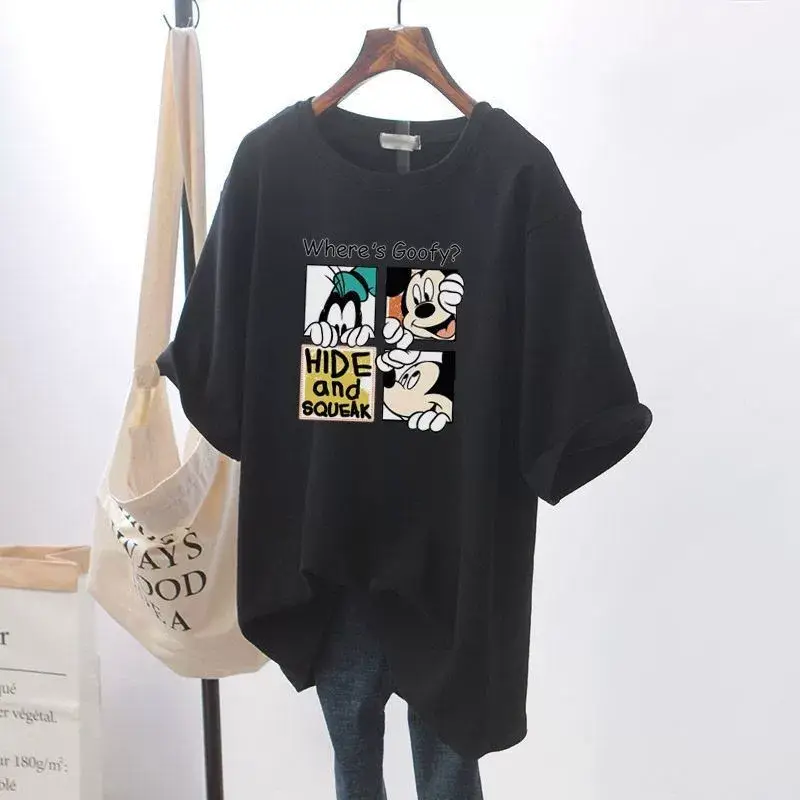 Mickey Print Cotton T-shirt for Pregnant Women — feature 18