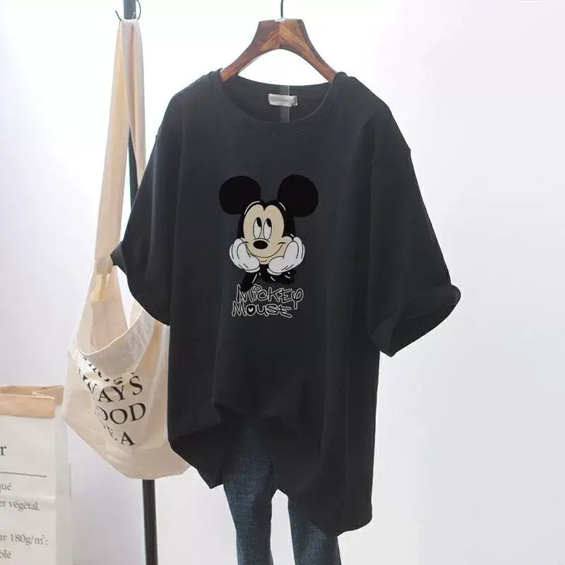 Mickey Print Cotton T-shirt for Pregnant Women — feature 2