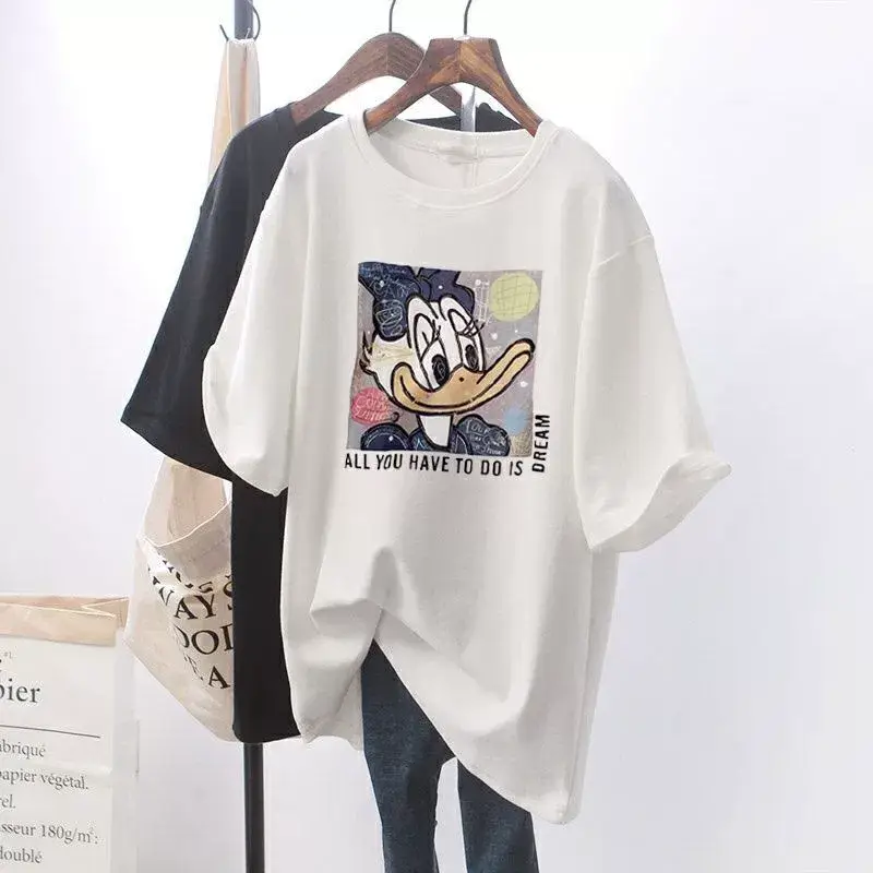 Mickey Print Cotton T-shirt for Pregnant Women — feature 23