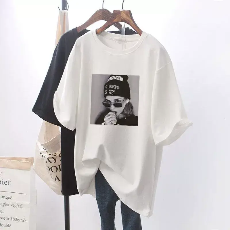 Mickey Print Cotton T-shirt for Pregnant Women — feature 5