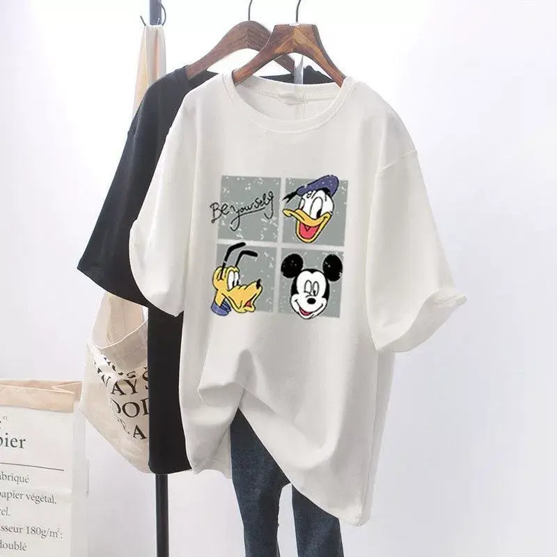 Mickey Print Cotton T-shirt for Pregnant Women — feature 7