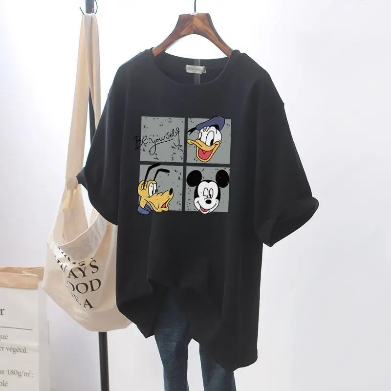 Mickey Print Cotton T-shirt for Pregnant Women - Image 19