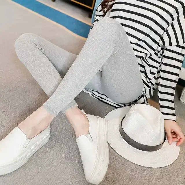 Pregnant Women's Black Leggings Long Pants Summer Wear — feature 5