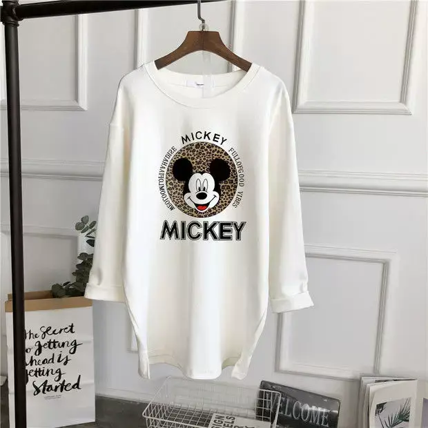 Pregnant Women Long Sleeve T-Shirt White Black Loose Korean Style — feature 18