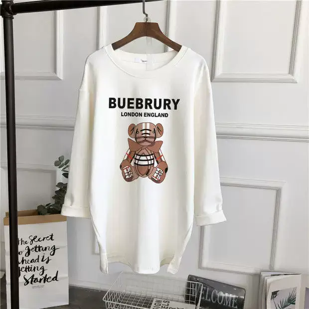 Pregnant Women Long Sleeve T-Shirt White Black Loose Korean Style — feature 3