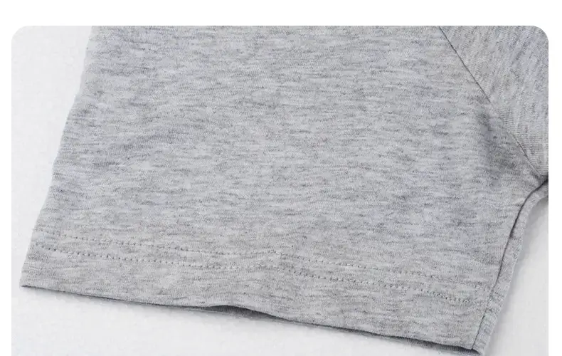 Men's Combed Cotton Short Sleeve T-Shirt Grey — feature 37