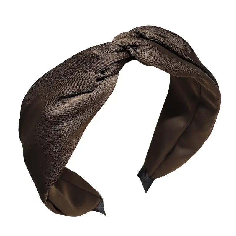 Satin Gloss Twisted Cross Knot Headband Women's Elegant All-match Retro Headwear for Summer - Image 13