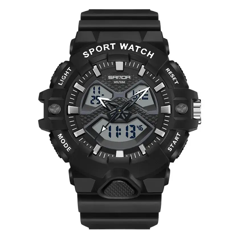 Sanda Sport Watch Waterproof Men's Digital Display