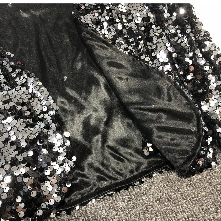 European Sequins Beaded Waistcoat Suit Small