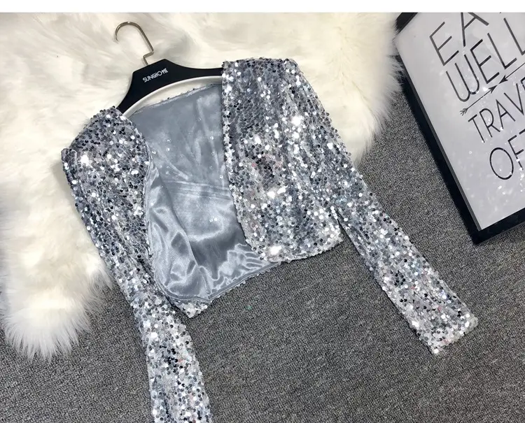 European Sequins Beaded Waistcoat Suit Small — feature 10