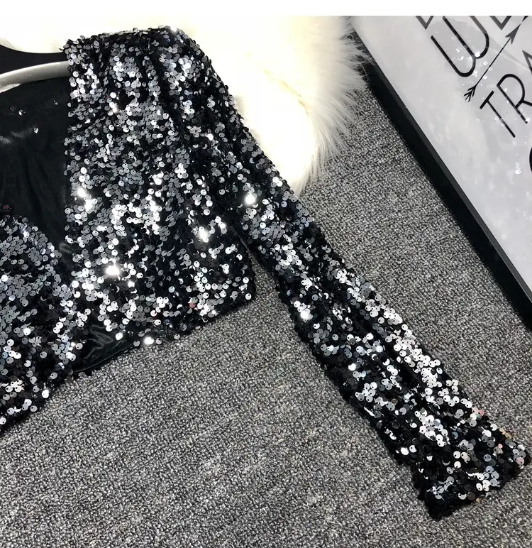 European Sequins Beaded Waistcoat Suit Small — feature 13