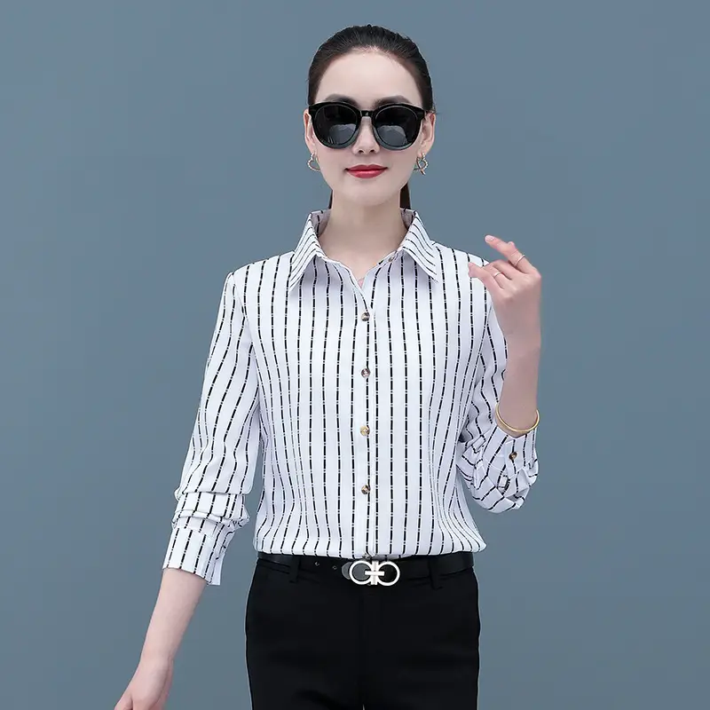 Printed Long Sleeve Women's Shirt Yellow Floral 2025 - Image 12