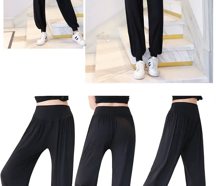 Purple Modal Yoga Pants Women Large Summer Loose Fit — feature 12