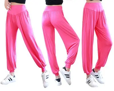 Purple Modal Yoga Pants Women Large Summer Loose Fit - Image 3