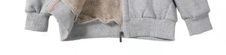 Plus Size Grey Hooded Zipper Sweatshirt for Women — feature 12