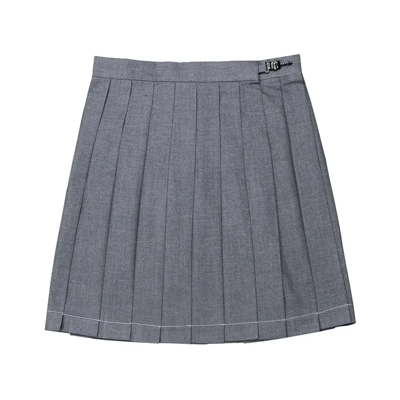 Black Pleated Skirt 80" High Waist School Use - Image 32