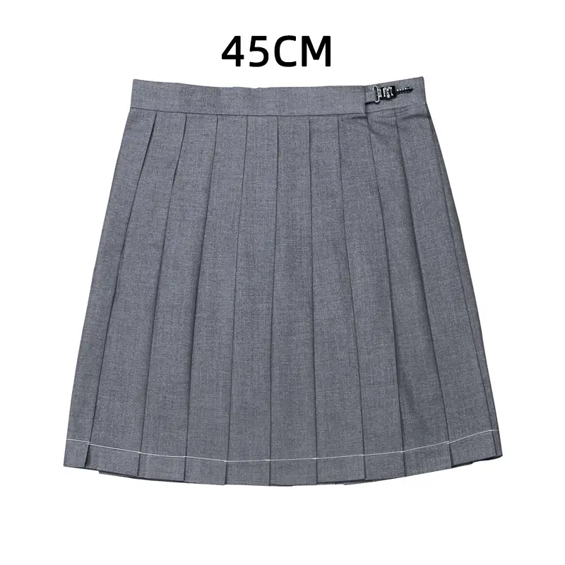 Black Pleated Skirt 80" High Waist School Use - Image 13