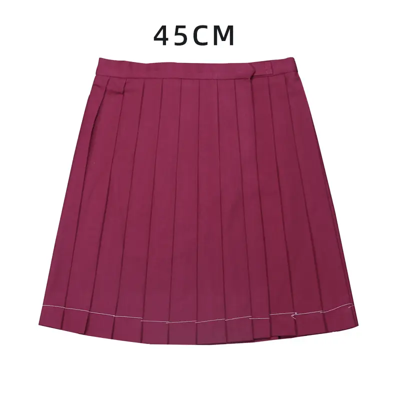 Black Pleated Skirt 80" High Waist School Use - Image 15