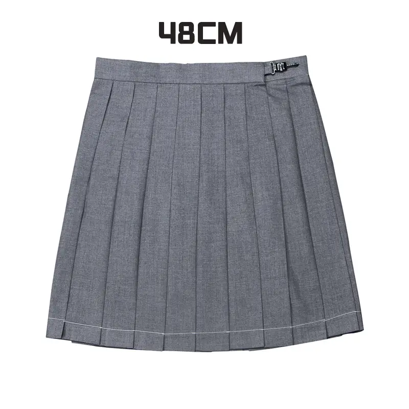 Black Pleated Skirt 80" High Waist School Use - Image 17