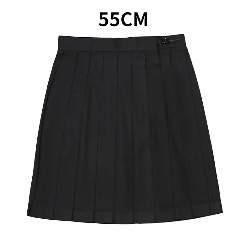 Black Pleated Skirt 80" High Waist School Use - Image 19