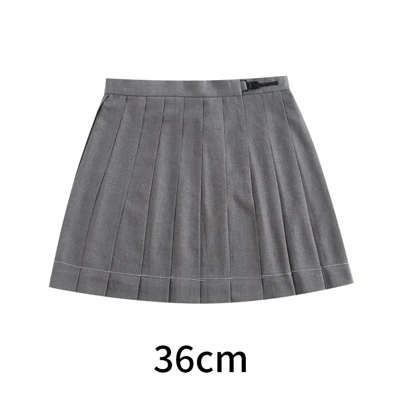 Black Pleated Skirt 80" High Waist School Use - Image 2
