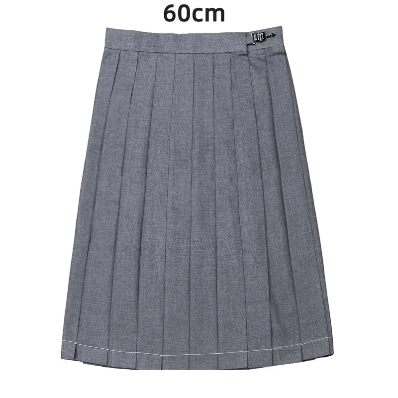 Black Pleated Skirt 80" High Waist School Use - Image 23