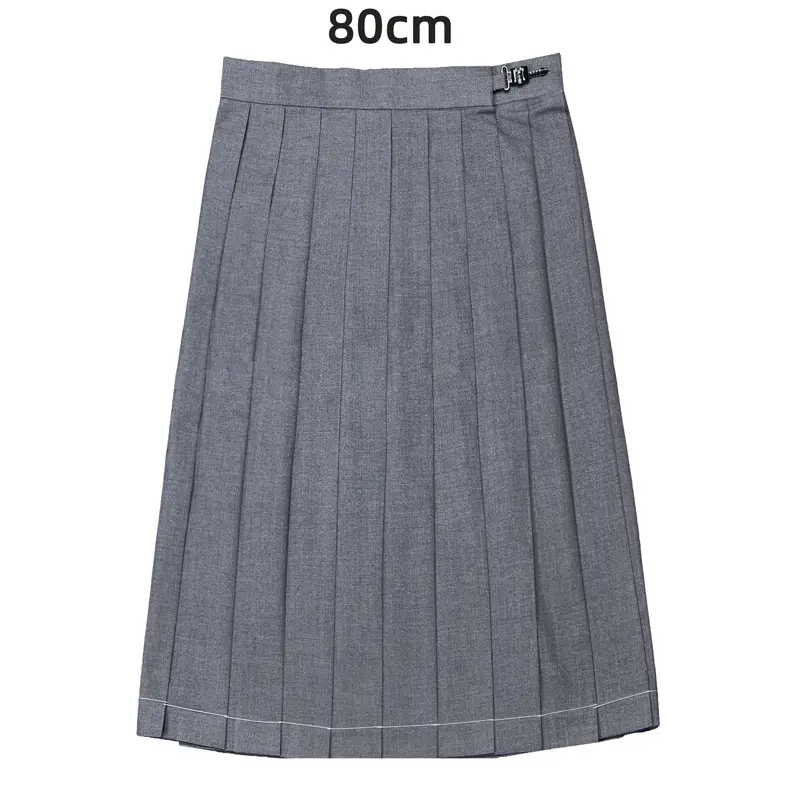 Black Pleated Skirt 80" High Waist School Use - Image 26