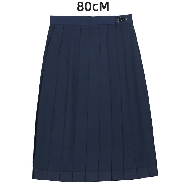 Black Pleated Skirt 80" High Waist School Use - Image 27