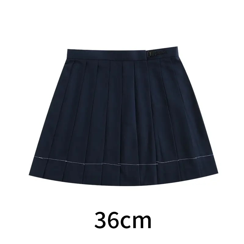 Black Pleated Skirt 80" High Waist School Use - Image 3
