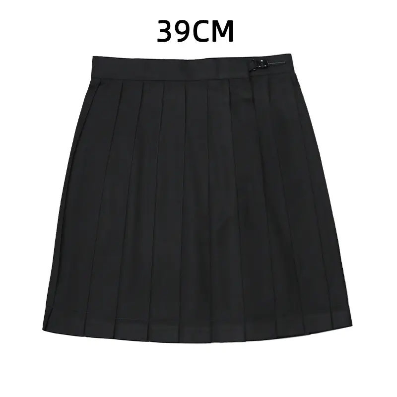 Black Pleated Skirt 80" High Waist School Use - Image 4