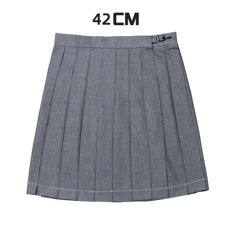 Black Pleated Skirt 80" High Waist School Use - Image 8