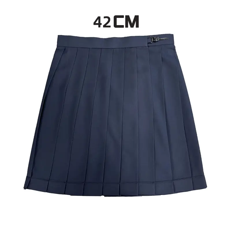 Black Pleated Skirt 80" High Waist School Use - Image 9