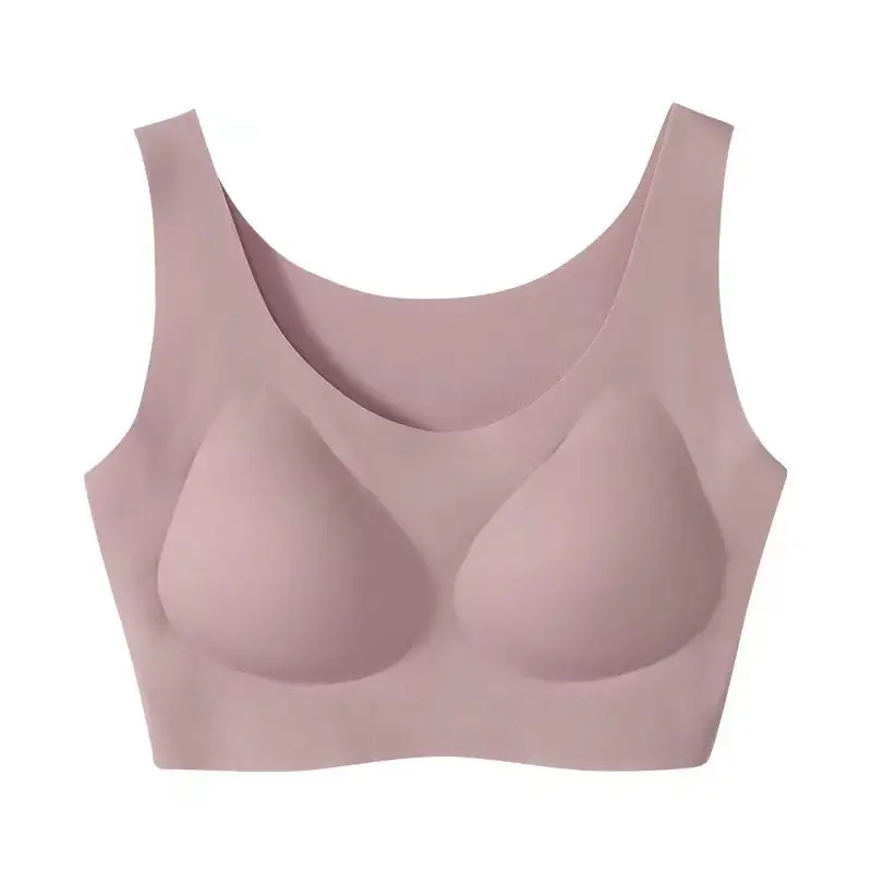 Cloud Plus Size Vest Sports Bra Seamless Big Chest Small Gathering Underwear Women