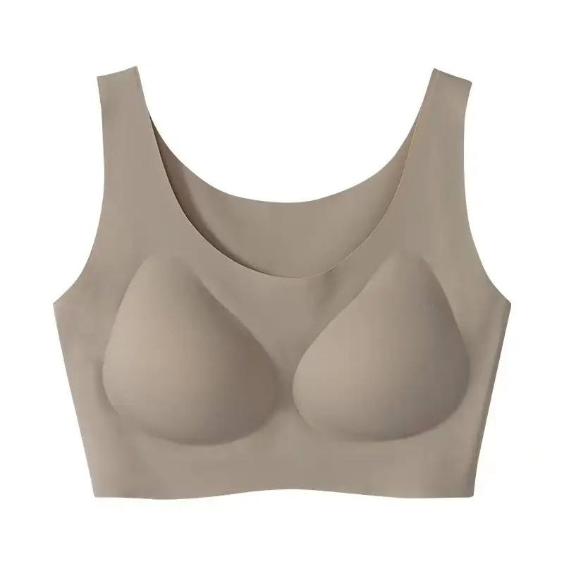 Cloud Plus Size Vest Sports Bra Seamless Big Chest Small Gathering Underwear Women
