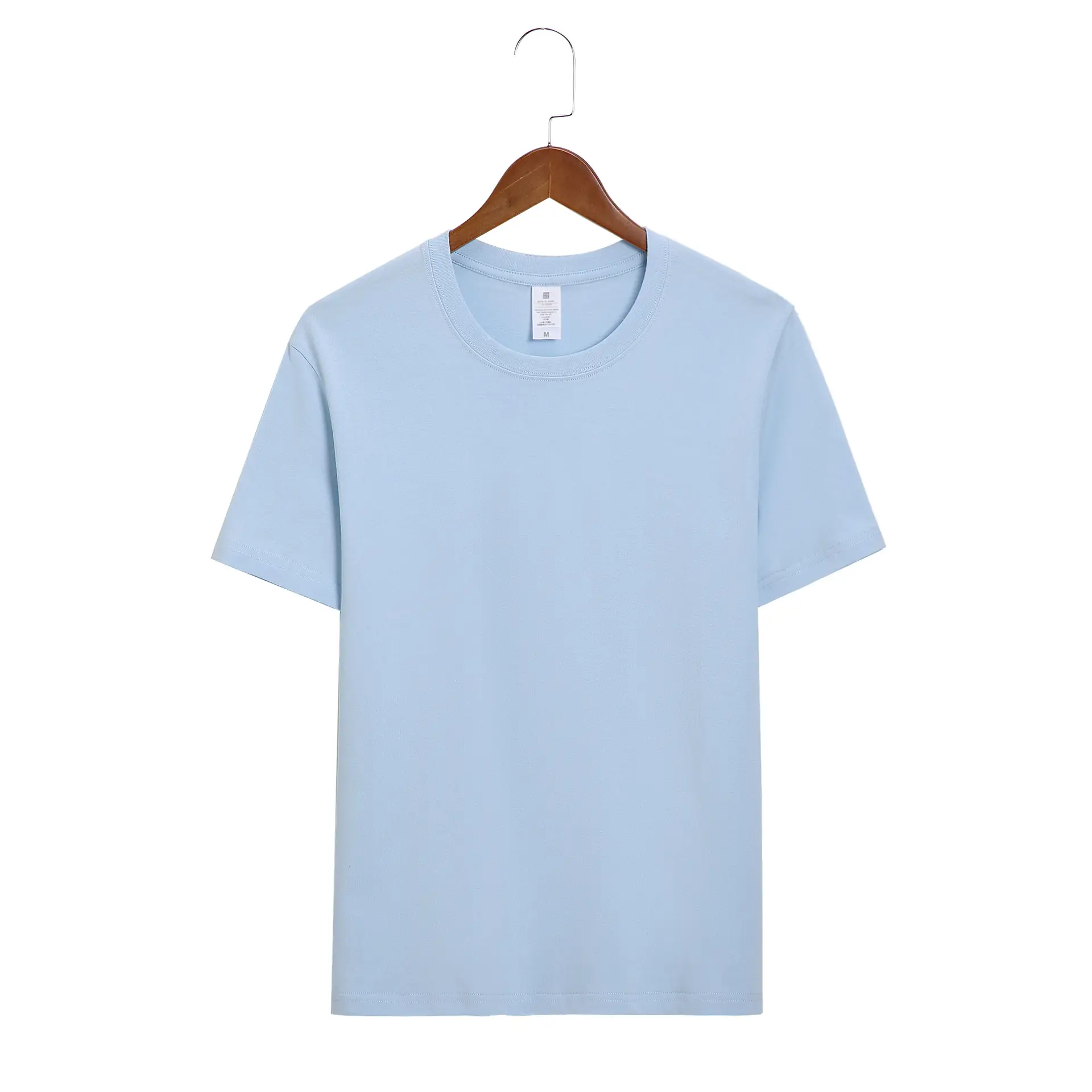 Men Pink Cotton T-Shirt 220g Solid Color - Image 11
