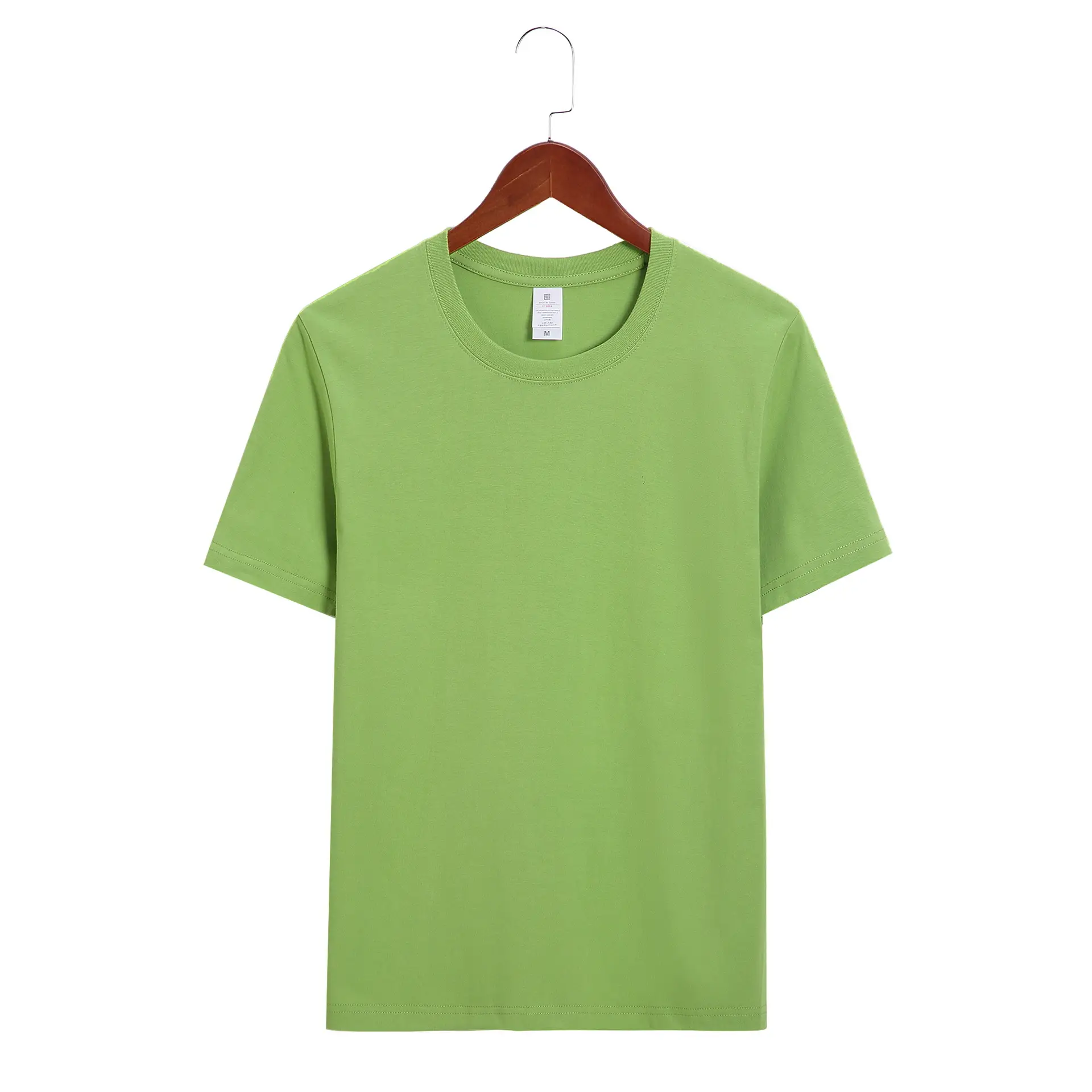 Men Pink Cotton T-Shirt 220g Solid Color - Image 18