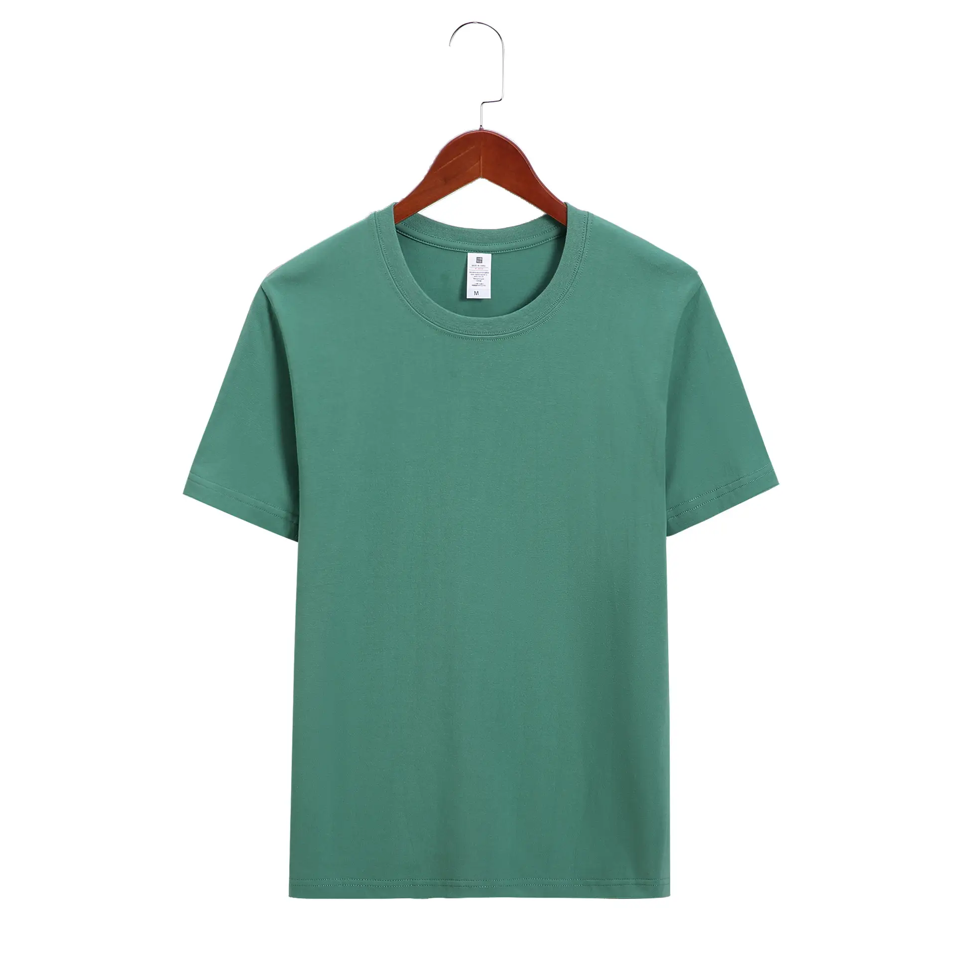 Men Pink Cotton T-Shirt 220g Solid Color - Image 19
