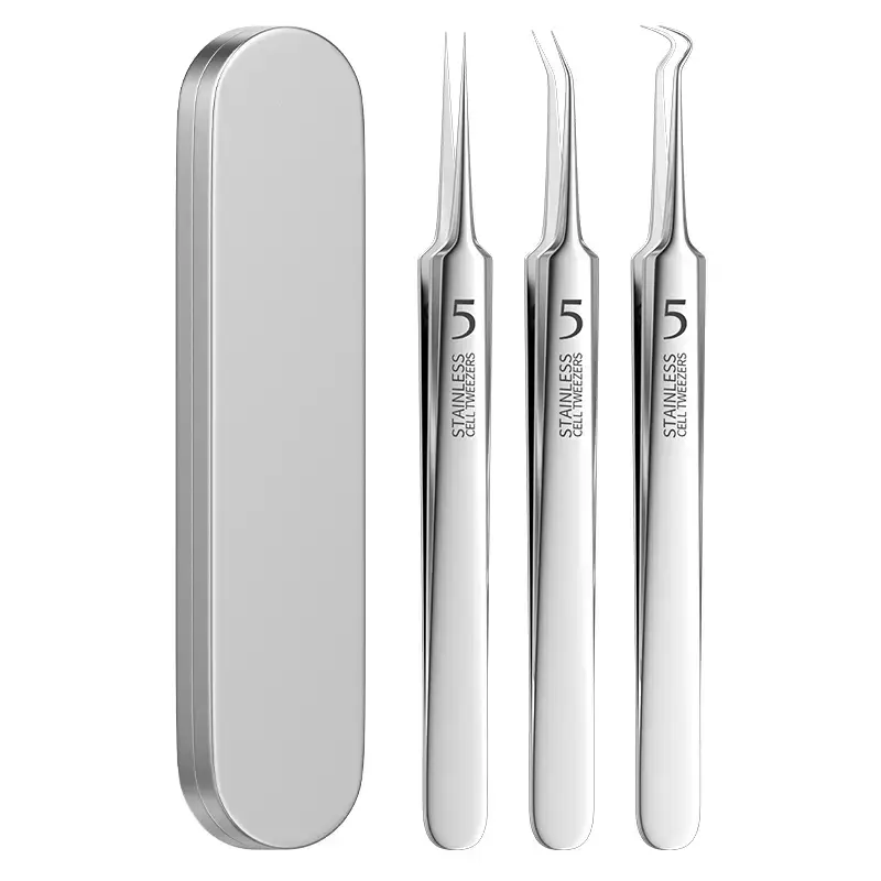 Super Sharp No. 5 Acne Clip Tweezers Blackhead Removal Tool - Image 40