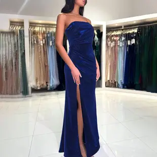 Black Ribbed Strap Backless Long Hip Dress for Women — feature 25