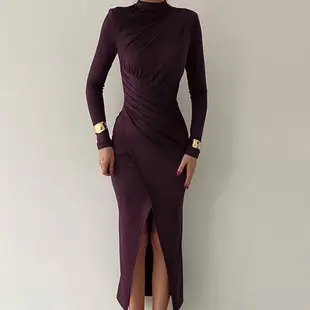 Black Ribbed Strap Backless Long Hip Dress for Women — feature 29