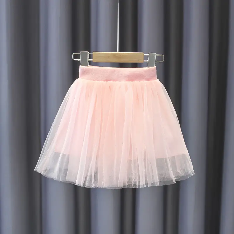 Girls' White Tiered Skirt 2022 Summer - Image 6