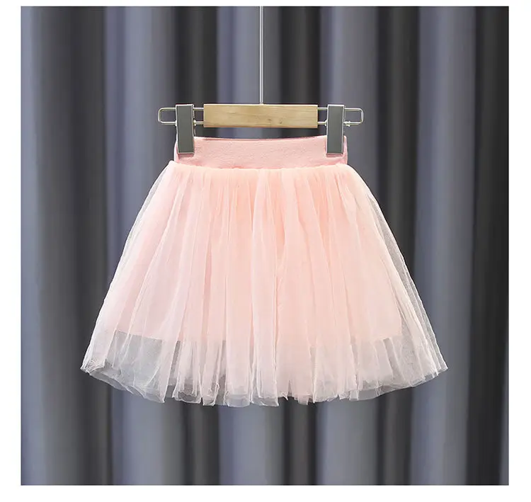 Girls' White Tiered Skirt 2022 Summer — feature 9