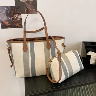 Women's Grey Crossbody Tote Bag Large Capacity Knot Design — feature 21