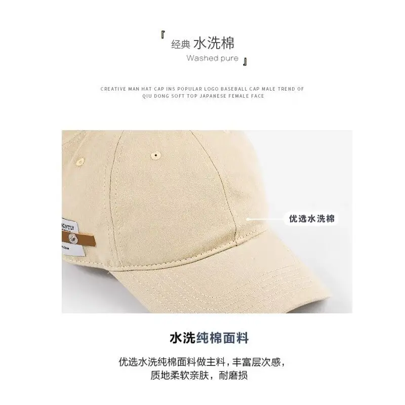 Women Navy Baseball Cap with Brand Tag - Image 12