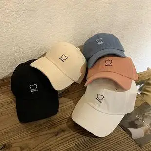 Women Navy Baseball Cap with Brand Tag — feature 22