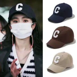 Women Navy Baseball Cap with Brand Tag — feature 25