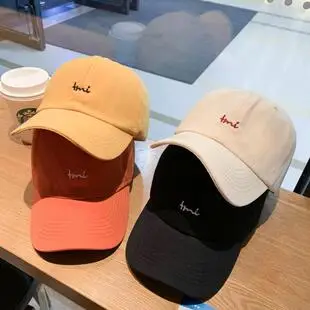 Women Navy Baseball Cap with Brand Tag — feature 33