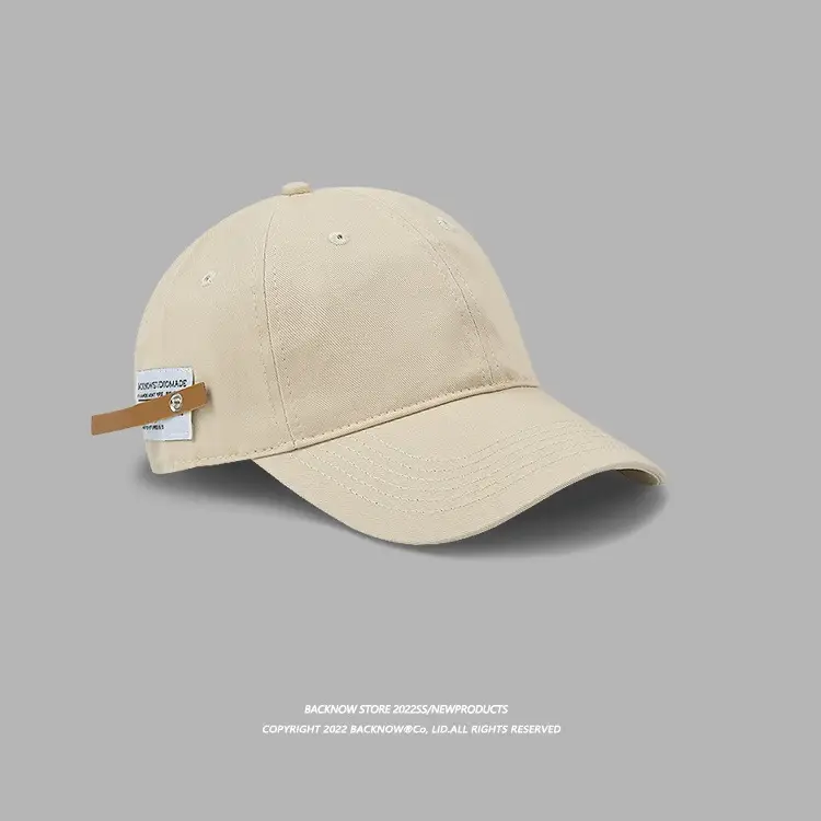 Women Navy Baseball Cap with Brand Tag — feature 46