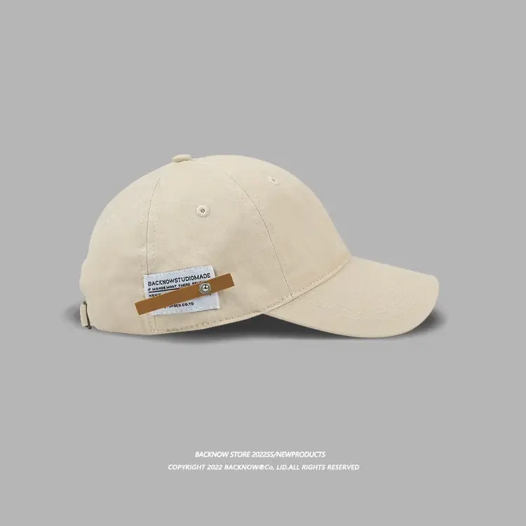 Women Navy Baseball Cap with Brand Tag — feature 47